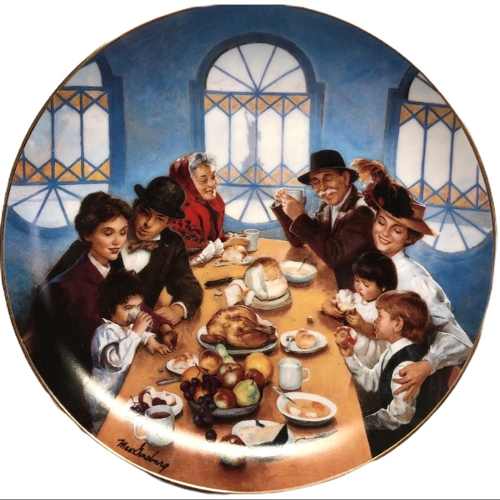 The Ellis Island Plate “Giving Thanks”